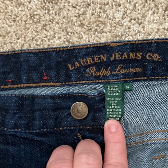 Lauren Ralph Lauren Classic Straight Jeans Dark Wash - Picture 5 of 6
